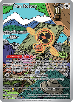 Carte Pokémon Illustration rare Motisma Hélice 250/217 de la série Héros Transcendants