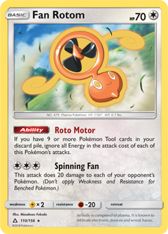 Fan Rotom 110/156 Pokémon card from Untra Prism for sale at best price