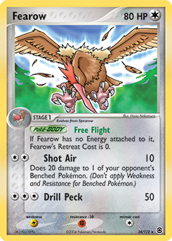 Fearow 24/112 Pokémon card from Ex Fire Red Leaf Green for sale at best price