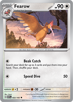 Fearow 22/165 Pokémon card from 151 for sale at best price