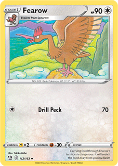 Fearow 112/163 Pokémon card from Battle Styles for sale at best price