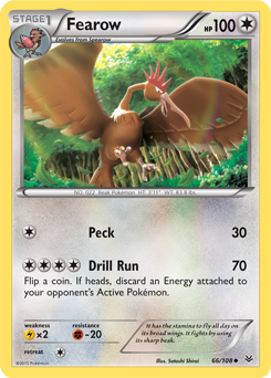 Fearow 66/108 Pokémon card from Roaring Skies for sale at best price