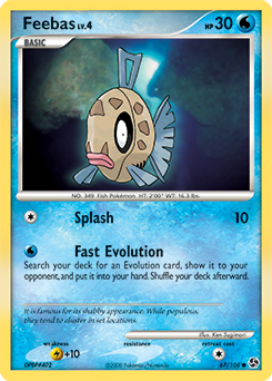 Feebas 67/106 Pokémon card from Great Encounters for sale at best price