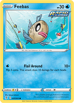 Feebas 37/203 Pokémon card from Evolving Skies for sale at best price