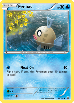 Feebas 43/160 Pokémon card from Primal Clash for sale at best price