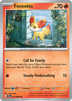 Carte Pokémon Communes Feunnec 11/86 de la série Chaos Ascendant