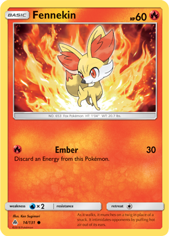 Fennekin 14/131 Pokémon card from Forbidden Light for sale at best price