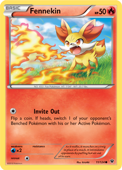 Fennekin 11/124 Pokémon card from Fates Collide for sale at best price