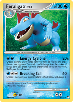 Feraligatr 8/123 Pokémon card from Mysterious Treasures for sale at best price