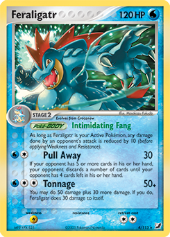 Feraligatr 4/115 Pokémon card from Ex Unseen Forces for sale at best price