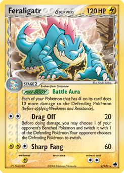 Carte Pokémon Aligatueur 2/101 de la série Ex Île des Dragons en vente au meilleur prix