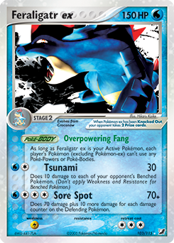 Feraligatr EX 103/115 Pokémon card from Ex Unseen Forces for sale at best price