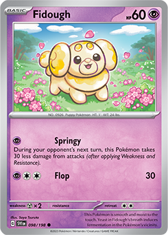 Common Pokémon card Fidough 098/198 from Scarlet & Violet expansion