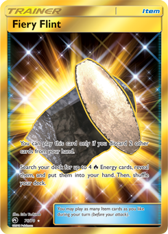 Fiery Flint 76/70 Pokémon card from Dragon Majesty for sale at best price