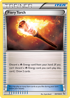 Uncommon Pokémon card Fiery Torch 89/106 from Flashfire expansion