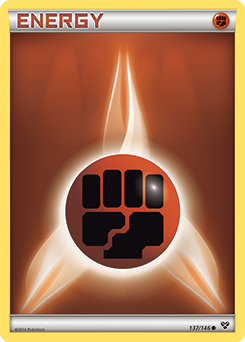 Common Pokémon card Fighting Energy 137/146 from X&Y expansion