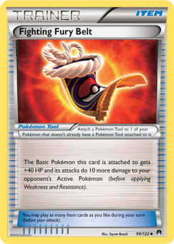 Uncommon Pokémon card Fighting Fury Belt 99/122 from Breakpoint expansion