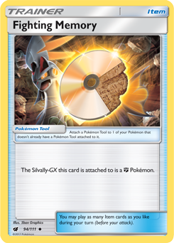 Uncommon Pokémon card Fighting Memory 94/111 from Crimson Invasion expansion