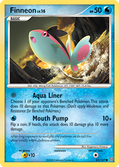 Finneon 61/100 Pokémon card from Stormfront for sale at best price