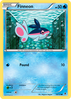 Finneon 18/119 Pokémon card from Phantom Forces for sale at best price