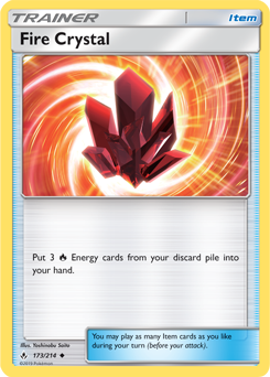 Fire Crystal 173/214 Pokémon card from Unbroken Bonds for sale at best price