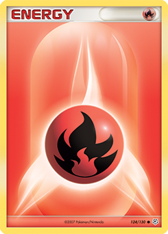 Fire Energy 124/130 Pokémon card from Diamond & Pearl for sale at best price