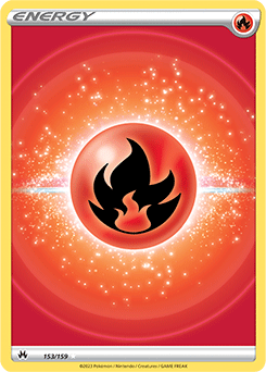 Fire Energy 153/159 Pokémon card from Crown Zenith for sale at best price
