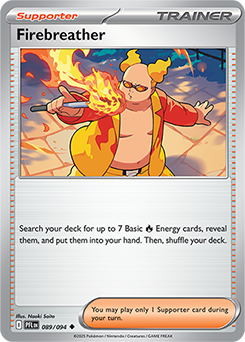 Uncommon Pokémon card Firebreather 89/94 from Phantasmal Flames expansion