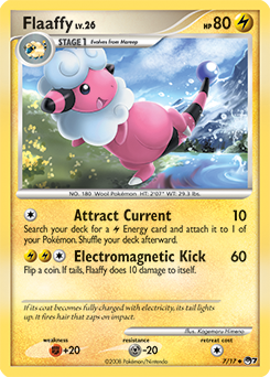 Uncommon Pokémon card Flaaffy 7/17 from POP 7 expansion