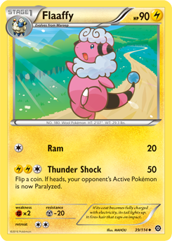 Flaaffy 39/114 Pokémon card from Steam Siege for sale at best price