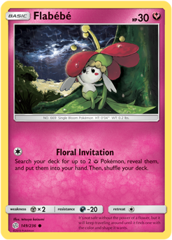 Flabébé 149/236 Pokémon card from Cosmic Eclipse for sale at best price