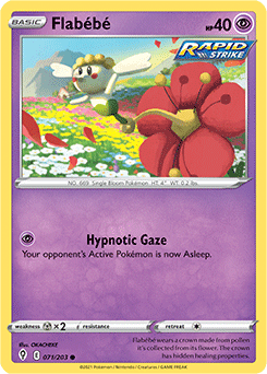 Flabébé 71/203 Pokémon card from Evolving Skies for sale at best price