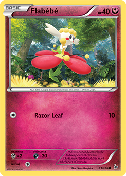 Flabébé 63/106 Pokémon card from Flashfire for sale at best price