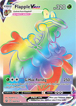Flapple VMAX 164/163 Pokémon card from Battle Styles for sale at best price