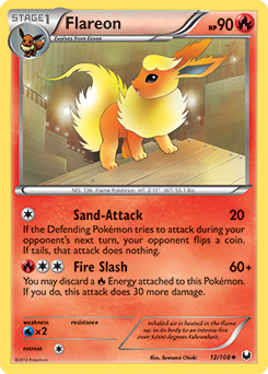 Flareon 12/108 Pokémon card from Dark Explorers for sale at best price