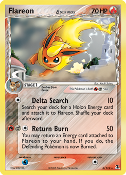 Carte Pokémon Pyroli 5/113 de la série Ex Espèces Delta en vente au meilleur prix