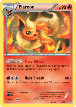 Flareon 13/98 Pokémon card from Ancient Origins for sale at best price