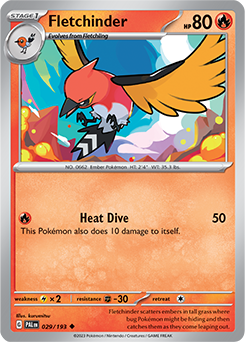 Fletchinder 029/193 Pokémon card from Paldea Evolved for sale at best price