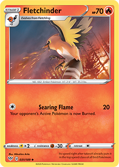 Fletchinder 31/189 Pokémon card from Darkness Ablaze for sale at best price