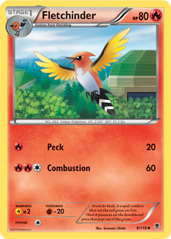 Fletchinder 9/119 Pokémon card from Phantom Forces for sale at best price