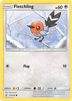 Fletchling 179/236 Pokémon card from Unified Minds for sale at best price