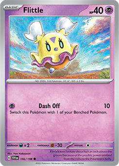 Common Pokémon card Flittle 102/198 from Scarlet & Violet expansion
