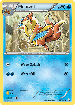 Floatzel 33/124 Pokémon card from Dragons Exalted for sale at best price