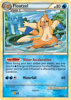 Floatzel 16/95 Pokémon card from Unleashed for sale at best price