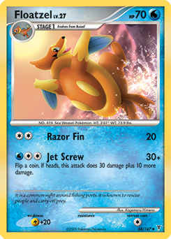 Floatzel 58/147 Pokémon card from Supreme Victors for sale at best price