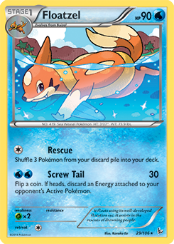 Floatzel 29/106 Pokémon card from Flashfire for sale at best price