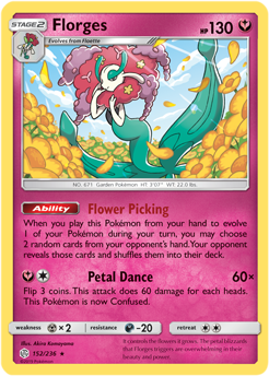 Florges 152/236 Pokémon card from Cosmic Eclipse for sale at best price