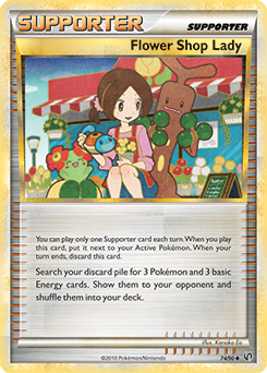 Flower Shop Lady 74/90 Pokémon card from Undaunted for sale at best price