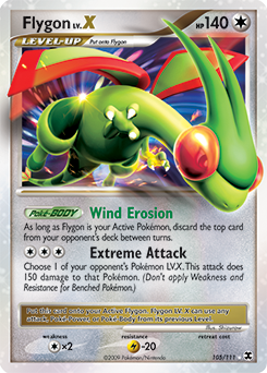 Flygon LV.X 105/111 Pokémon card from Rising Rivals for sale at best price
