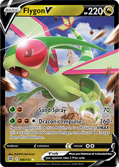 Flygon V 106/172 Pokémon card from Brilliant Stars for sale at best price